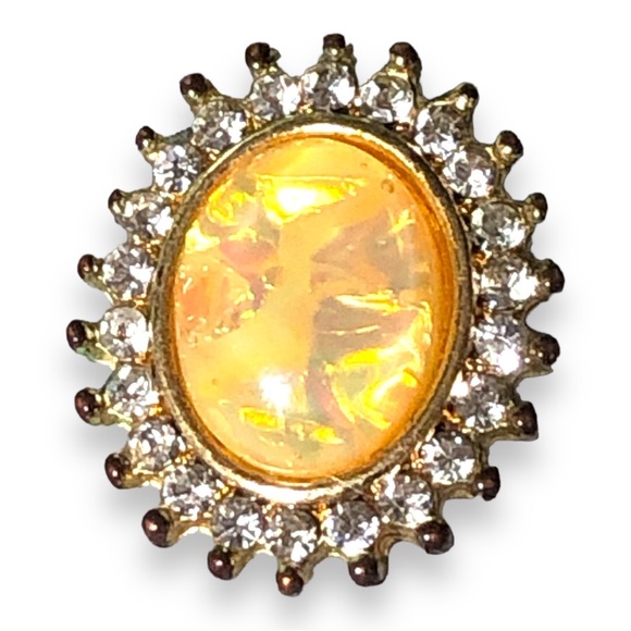 Vintage faux opal earrings - Picture 5 of 5